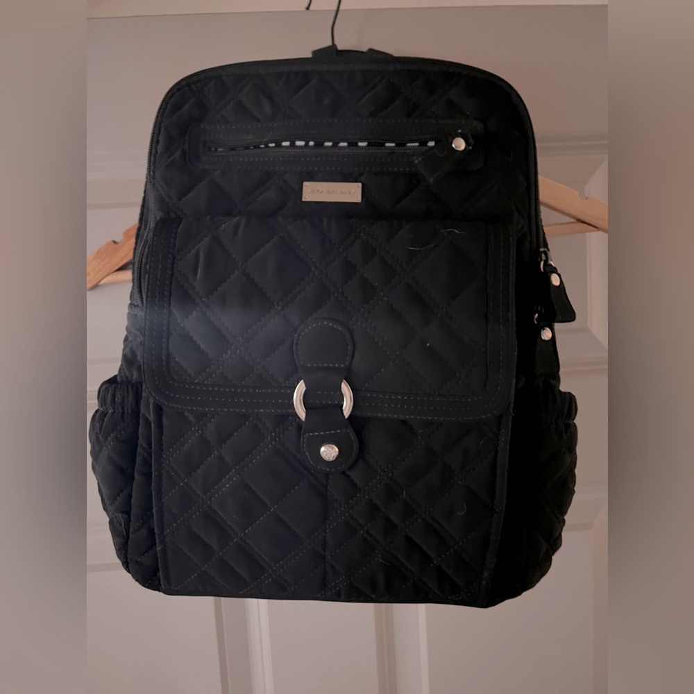 Vera Bradley Black Quilted Backpack